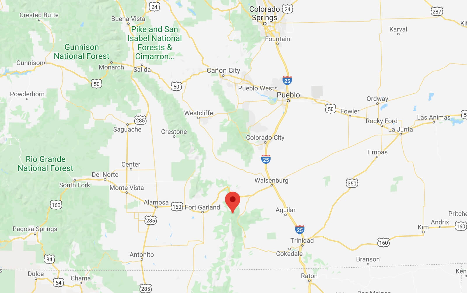 Colorado Mountain Cabin Ready 2.03 Acres in Fort Garland, CO Land