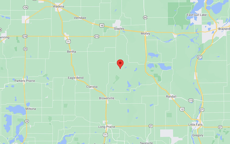 Minnesota Lake House Ready 0.62 Acres in Todd County, MN Land Elevated