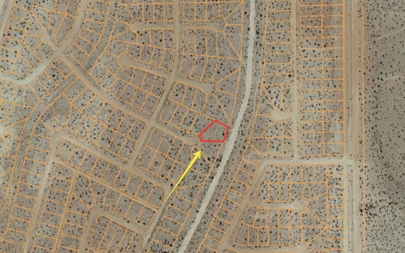 Culdesac Property with Water and Electric 0.4 Acres in California